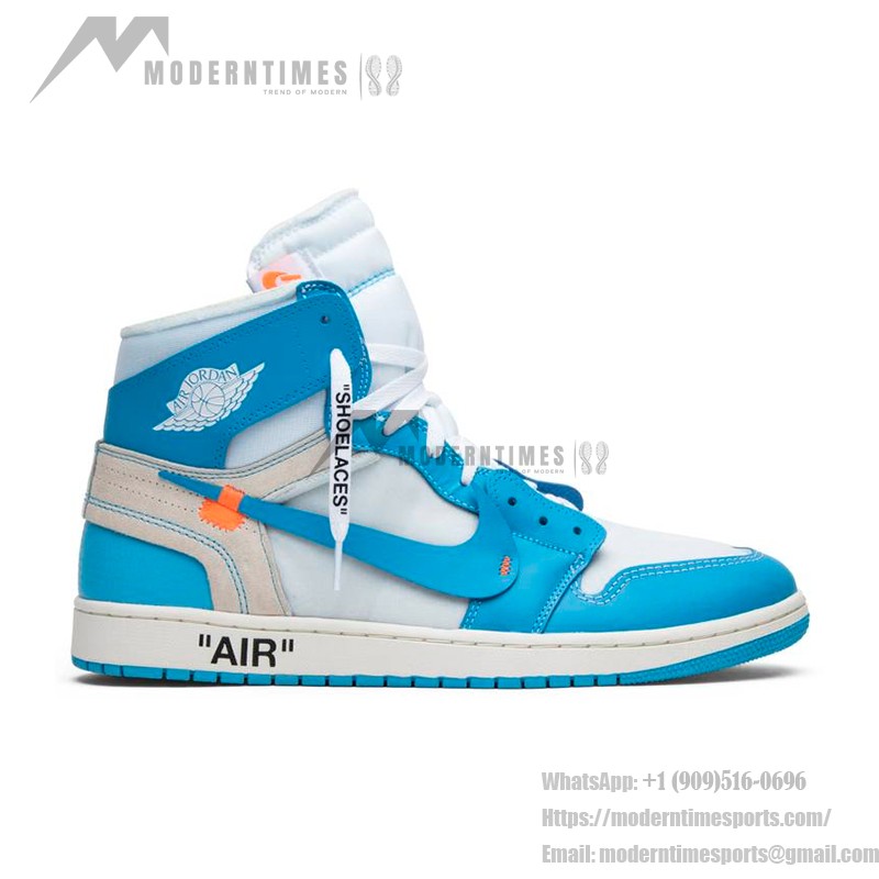 Off-White x Air Jordan 1 Retro High "UNC" Powder Blue AQ0818-148 sneaker