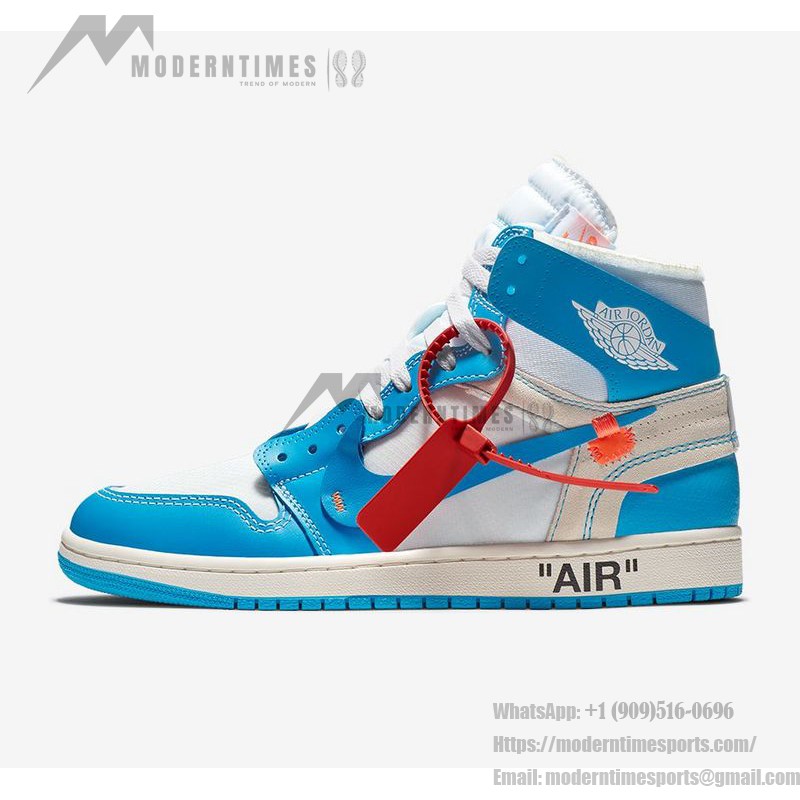 Off-White x Air Jordan 1 Retro High "UNC" Powder Blue AQ0818-148 sneaker