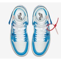 Off-White x Air Jordan 1 Retro High "UNC" Powder Blue AQ0818-148 - Limited Edition Virgil Abloh Collaboration