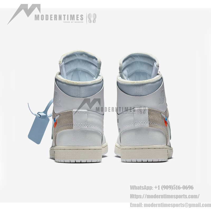 Off-White x Air Jordan 1 White "The Ten" AQ0818-100 Limited Edition Sneaker by Virgil Abloh