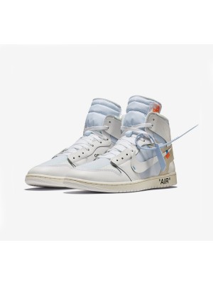 Off-White x Air Jordan 1 ホワイト "The Ten" AQ0818-100 - ヴァージル・アブローによる限定版解体デザインスニーカー