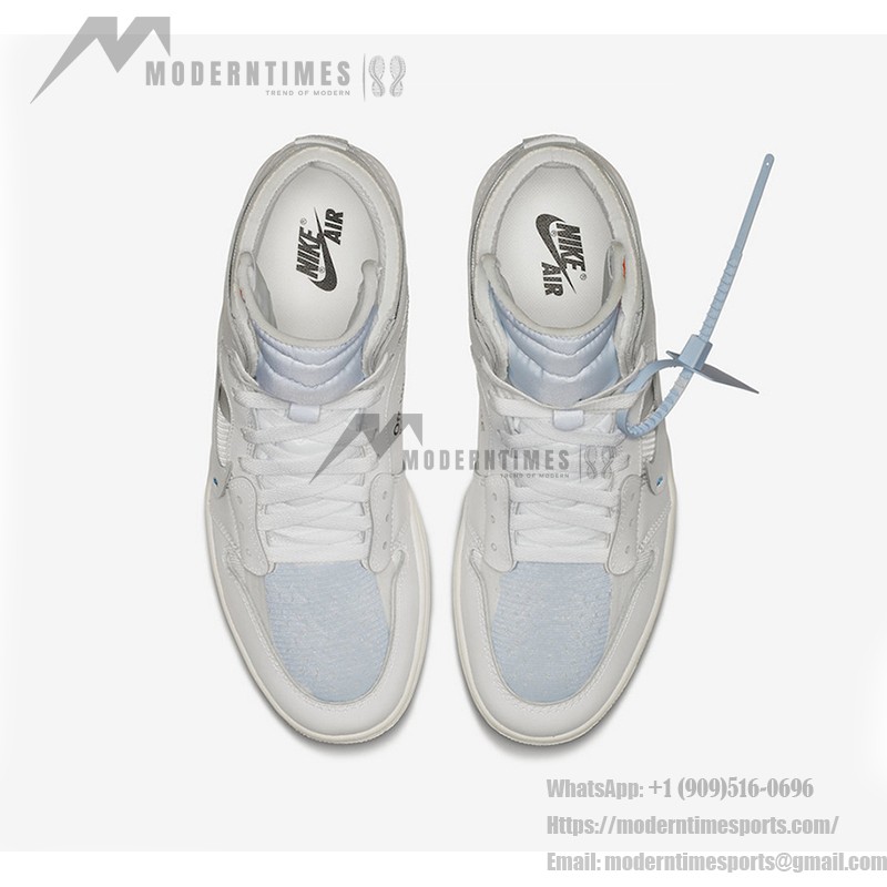 Off-White x Air Jordan 1 White "The Ten" AQ0818-100 Limited Edition Sneaker by Virgil Abloh