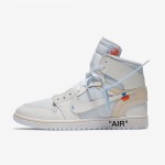 Off-White x Air Jordan 1 White "The Ten" AQ0818-100 Limited Edition Sneaker by Virgil Abloh