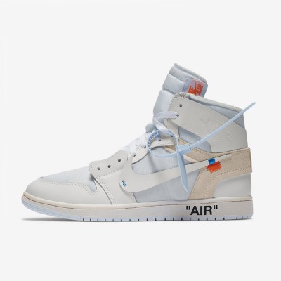 Off-White x Air Jordan 1 White "The Ten" AQ0818-100 - Limited Edition Deconstructed Sneaker by Virgil Abloh