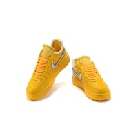 Off-White x Nike Air Force 1 Low "University Gold" DD1876-700 Premium Gold Sneakers | Iconic Collaboration