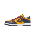 Off-White x Nike Dunk Low 'University Gold' CT0856-700 - Collaboration Sneakers in Gold and Navy