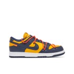 Off-White x Nike Dunk Low 'University Gold' CT0856-700 - Collaboration Sneakers in Gold and Navy