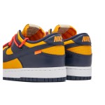 Off-White x Nike Dunk Low 'University Gold' CT0856-700 - Collaboration Sneakers in Gold and Navy