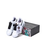 PEACEMINUSONE x Nike Air Force 1 Low 'Para-Noise' DD3223-100 - White Leather Sneakers with Graffiti Design