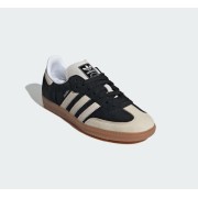 Adidas Samba OG IE5836 – Stylische Schwarze und Beigefarbene Sneaker mit Gummisohle für Retro Streetstyle