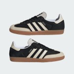 Adidas Samba OG IE5836 black and beige sneakers with gum sole