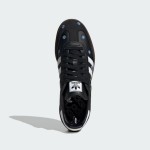 Adidas Samba OG IF4397 Black Retro Sneakers with Blue Floral Embroidery