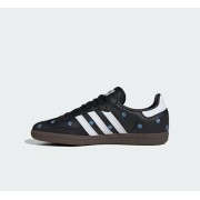 Adidas Samba OG IF4397 - Schwarze Retro-Sneaker mit Blauer Blumenstickerei | Stilvolle & Bequeme Alltagsschuhe