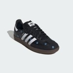 Adidas Samba OG IF4397 Schwarze Retro-Sneaker mit Blauer Blumenstickerei