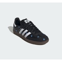 Adidas Samba OG IF4397 - Black Retro Sneakers with Blue Floral Embroidery | Stylish & Comfortable Everyday Shoes