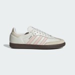 Adidas Samba OG IH2751 White Retro Sneakers with Soft Pink Stripes