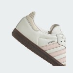 Adidas Samba OG IH2751 White Retro Sneakers with Soft Pink Stripes