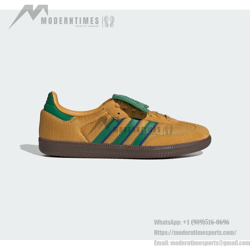 Adidas Samba OG IE9165 Retro Sneakers with Bold Yellow and Green Stripes