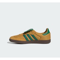 Adidas Samba OG IE9165 - Bold Yellow Retro Sneakers with Green Stripes | Stylish & Comfortable Everyday Shoes