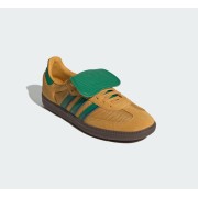 Adidas Samba OG IE9165 - Bold Yellow Retro Sneakers with Green Stripes | Stylish & Comfortable Everyday Shoes