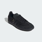 Adidas Samba OG JI4647 black suede sneakers with gold detailing