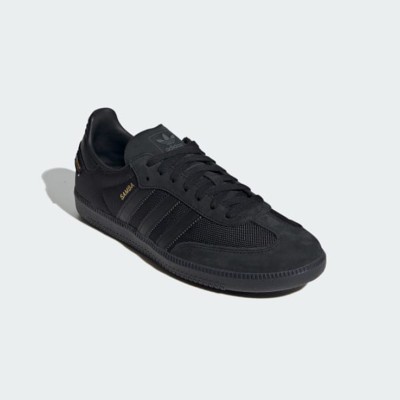 Adidas Samba OG JI4647 - Elegant Black Suede Sneakers with Gold Accents for Sophisticated Style