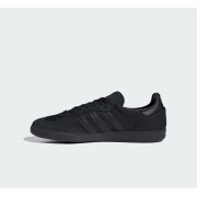 Adidas Samba OG JI4647 – Elegante Schwarze Wildleder-Sneaker mit Goldenen Akzenten für einen anspruchsvollen Stil