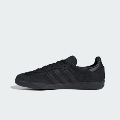 Adidas Samba OG JI4647 - Elegant Black Suede Sneakers with Gold Accents for Sophisticated Style