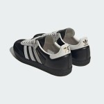 Adidas Samba OG JP5282 schwarze Wildleder-Sneakers mit silbernen Streifen