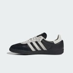 Adidas Samba OG JP5282 schwarze Wildleder-Sneakers mit silbernen Streifen