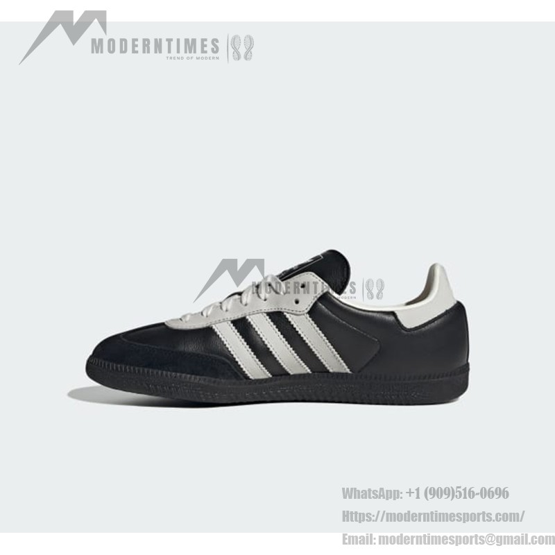 Adidas Samba OG JP5282 black suede sneakers with silver stripes