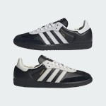 Adidas Samba OG JP5282 black suede sneakers with silver stripes