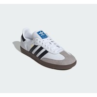 Adidas Samba OG B75806 - Classic White Leather Sneakers with Black Stripes for Timeless Street Style