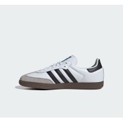 Adidas Samba OG B75806 - Klassische Weiße Ledersneaker mit Schwarzen Streifen für Zeitlosen Street-Style