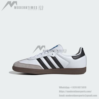 Adidas Samba OG B75806 - Classic White Leather Sneakers with Black Stripes for Timeless Street Style