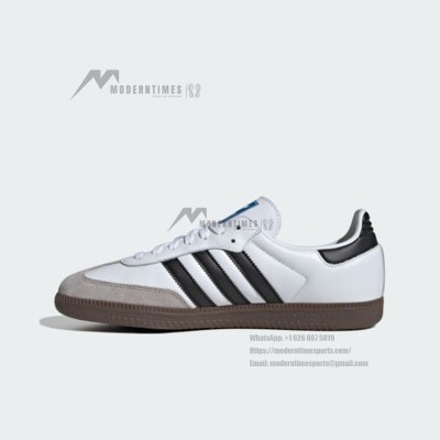 Adidas Samba OG B75806 - Classic White Leather Sneakers with Black Stripes for Timeless Street Style