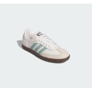 Adidas Samba OG IH2752 - Classic White Leather Sneakers with Mint Green Stripes and Gum Sole for Timeless Style