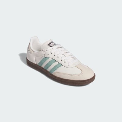 Adidas Samba OG IH2752 - Classic White Leather Sneakers with Mint Green Stripes and Gum Sole for Timeless Style