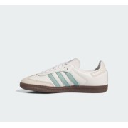 Adidas Samba OG IH2752 - Classic White Leather Sneakers with Mint Green Stripes and Gum Sole for Timeless Style