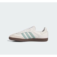 Adidas Samba OG IH2752 - Classic White Leather Sneakers with Mint Green Stripes and Gum Sole for Timeless Style