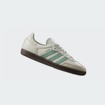 Adidas Samba OG IH2752 white leather sneakers with mint green stripes and gum sole