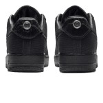 Stüssy x Nike Air Force 1 Low 'Black' CZ9084-001 - All-Black Canvas Streetwear Sneakers