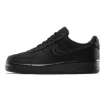 Stüssy x Nike Air Force 1 Low 'Black' CZ9084-001 - All-Black Canvas Streetwear Sneakers