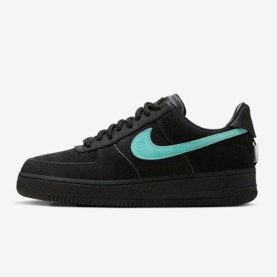 Tiffany & Co. x Nike Air Force 1 Low DZ1382-001 - Premium Black Suede Sneakers with Signature Tiffany Blue Swoosh