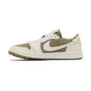 Travis Scott x Air Jordan 1 Low Golf “Olive” FZ3124-200 | Perfect Fusion of Golf Performance and Fashion