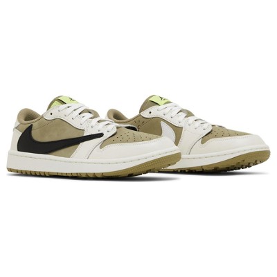 Travis Scott x Air Jordan 1 Low Golf “Olive” FZ3124-200 | 골프 성능과 패션의 완벽한 조화