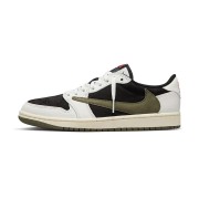 Exclusive Travis Scott x Air Jordan 1 Low OG WMNS 'Olive' - Limited Edition DZ4137-106