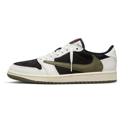 Exclusive Travis Scott x Air Jordan 1 Low OG WMNS 'Olive' - Limited Edition DZ4137-106