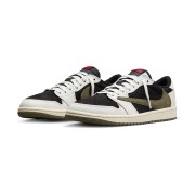 Exclusive Travis Scott x Air Jordan 1 Low OG WMNS 'Olive' - Limited Edition DZ4137-106