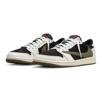 Exclusive Travis Scott x Air Jordan 1 Low OG WMNS 'Olive' - Limited Edition DZ4137-106